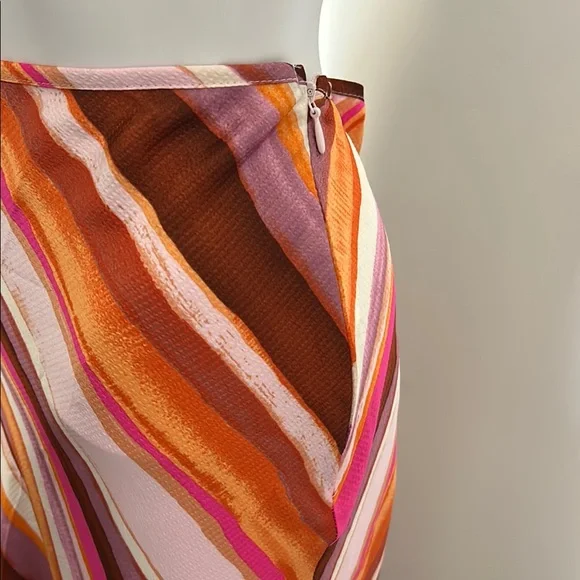 Forever21, Women’s Size L Striped Multicolor Maxi Top and Skirt Set - Picture 8 of 14